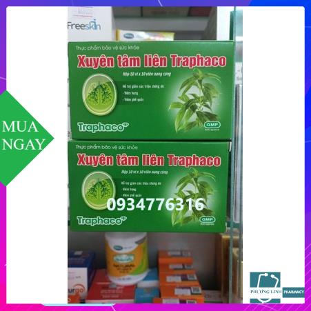 Xuyên tâm liên Traphaco hộp 100 viên