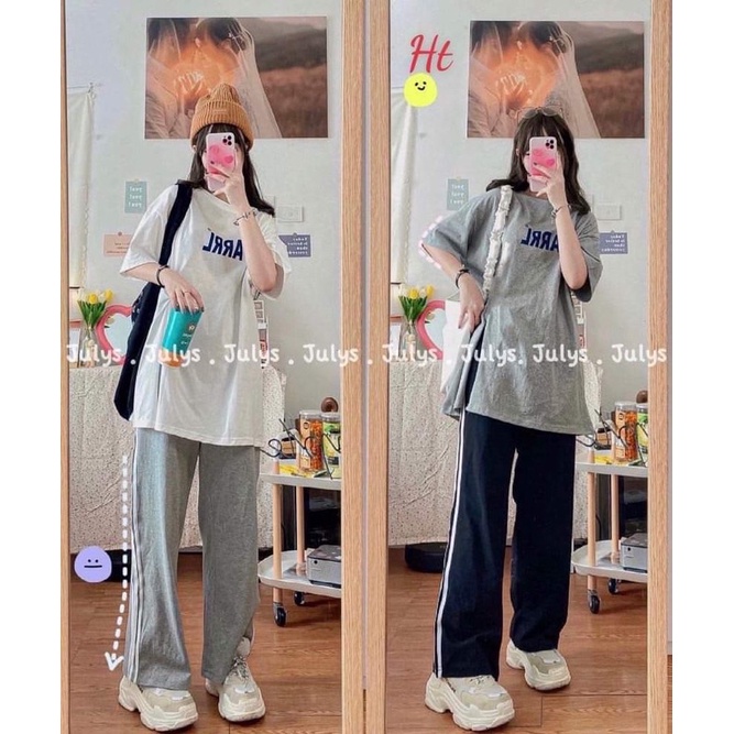 Sét áo Ary xẻ tà quần rót H2