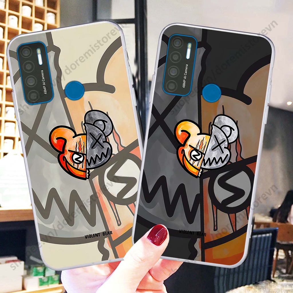 Ốp lưng Vsmart Star 5 / Joy 4 / Live 4 hình kaws, kith, bear brick nổi 3D phong cách độc đáo
