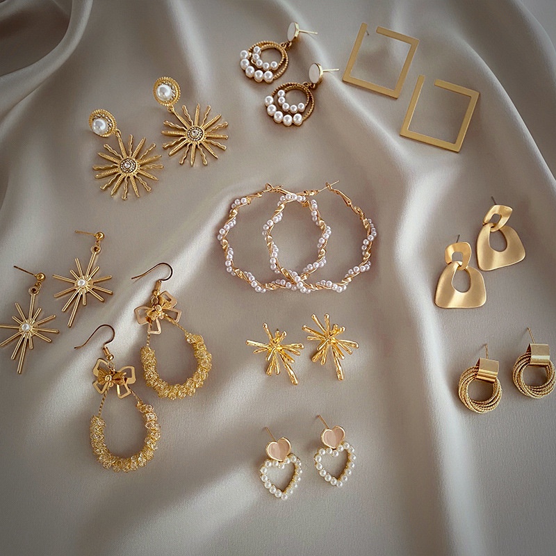 Bông Tai Dáng Dài Phong Cách Retro Thời Trang Cho Nữ