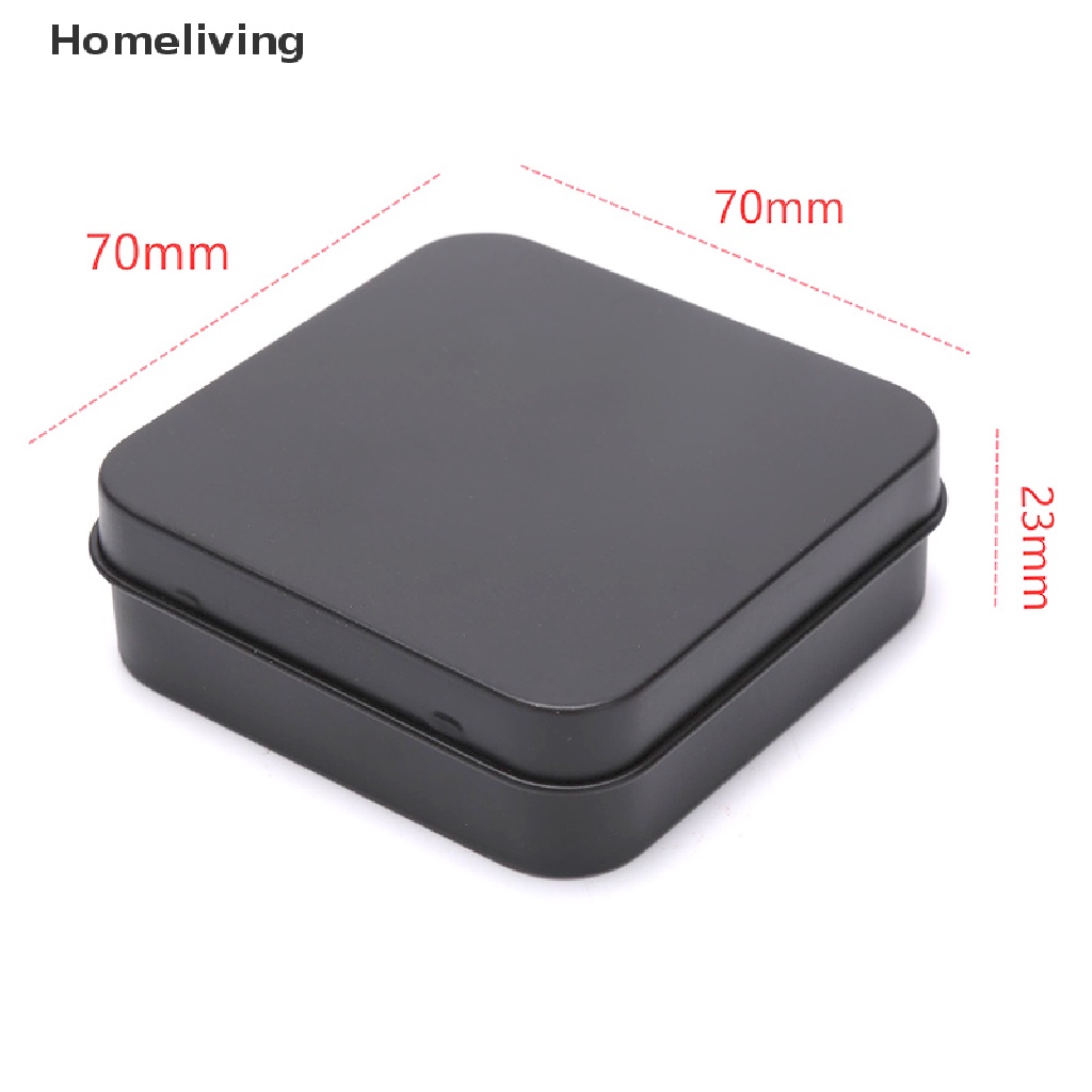 Hộp Thiếc Mini Hình Vuông Đựng Trang Sức / Đồng Xu Tiện Dụng Ốp