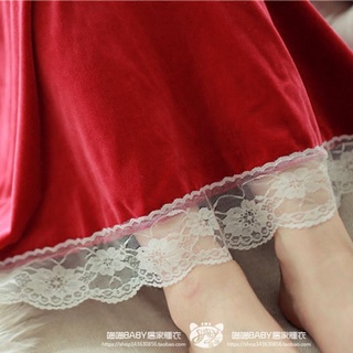 Váy đầm nhung phối ren