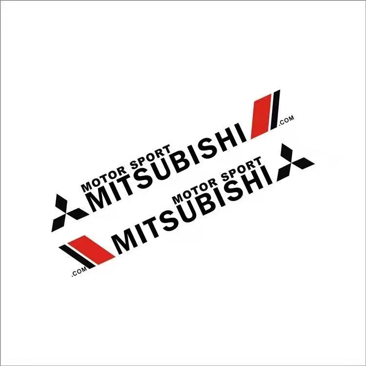 1 Cặp Nhãn Dán Trang Trí Xe Hơi Mitsubishi Triton Asx Lancer Gt L200 EVO Eclipse Grandis Galant Delica Xpander
