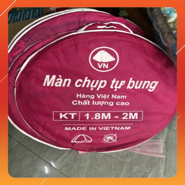 Mùng Chụp Tự Bung Hàng VN Không Đáy (1.8MX2M)