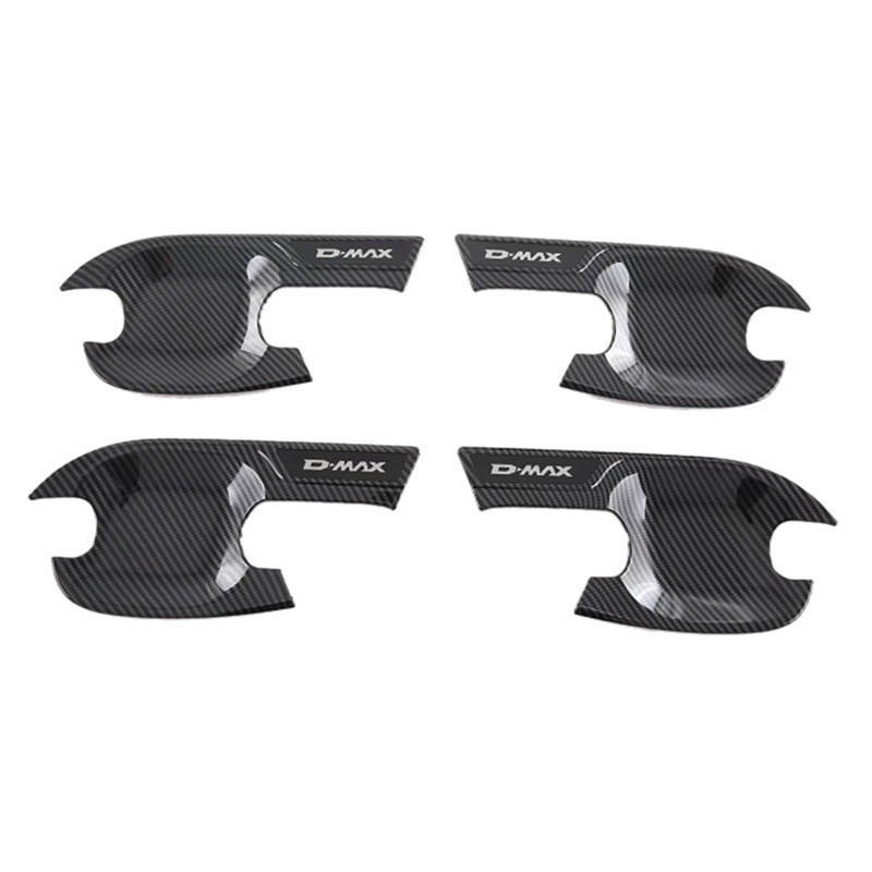 Miếng Dán Trang Trí Bảo Vệ Tay Nắm Cửa Xe Hơi ISUZU D-MAX 2019-2022 Bằng Sợi Carbon