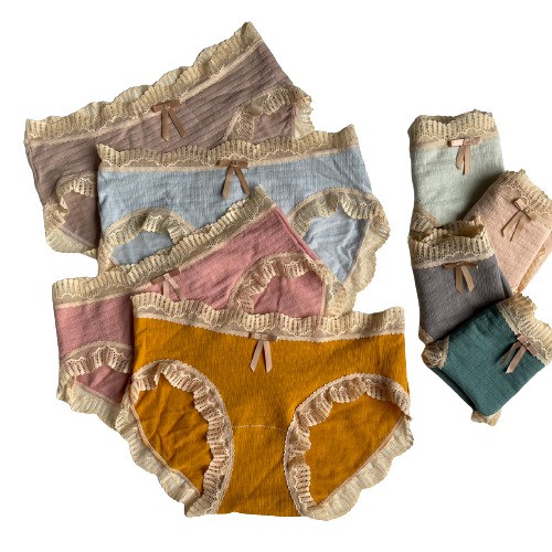 Quần lót nữ viển ren , quần lót cotton gỗ sồi q833 không gian eva KGE