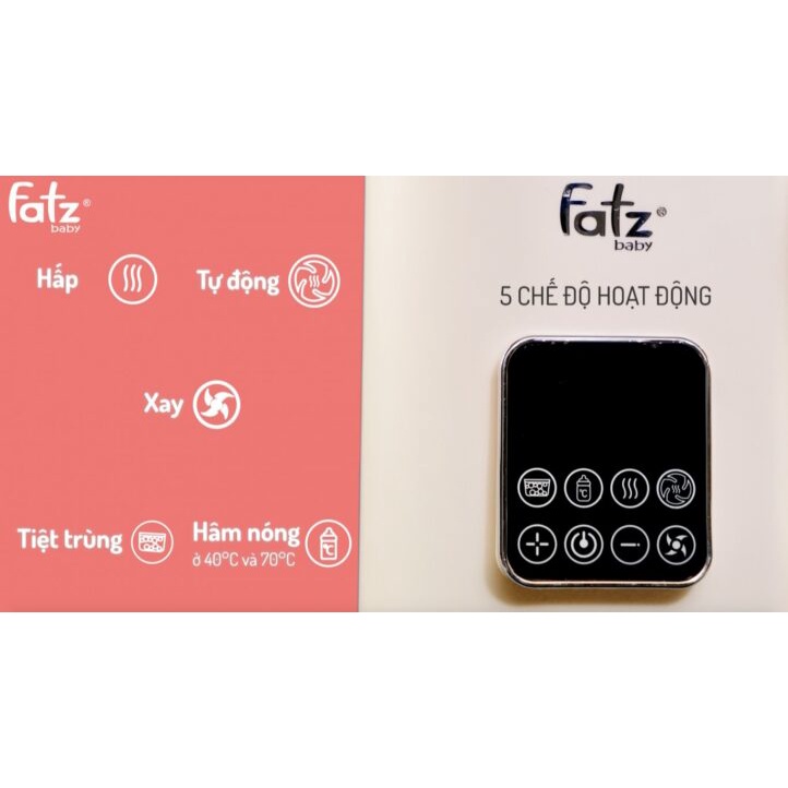 Máy xay và hấp thức ăn dặm điện tử đa năng FATZ BABY Auto 3 FB9617KM