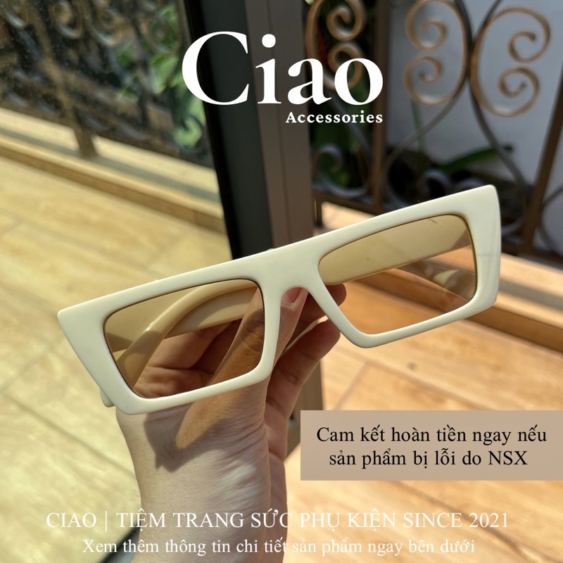 [HOẢ TỐC 1H] Kính mát/ Kính thời trang thiết kế bản vuông cạnh mã 05 trendy Ciao accessories