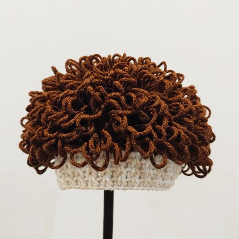 MŨ LEN HANDMADE TÓC GIẢ BÉ TRAI - THÊU TÊN MIỄN PHÍ
