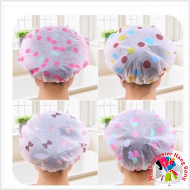Mũ tắm trùm tóc chống thấm siêu tiện lợi