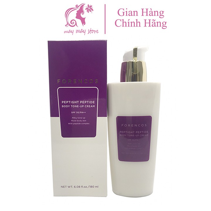 Kem Dưỡng Trắng Toàn Thân Forencos Peptight Peptide Body Tone Up Cream Hàn Quốc, Kem Body Forencos, Kem Dưỡng Ẩm  180ml