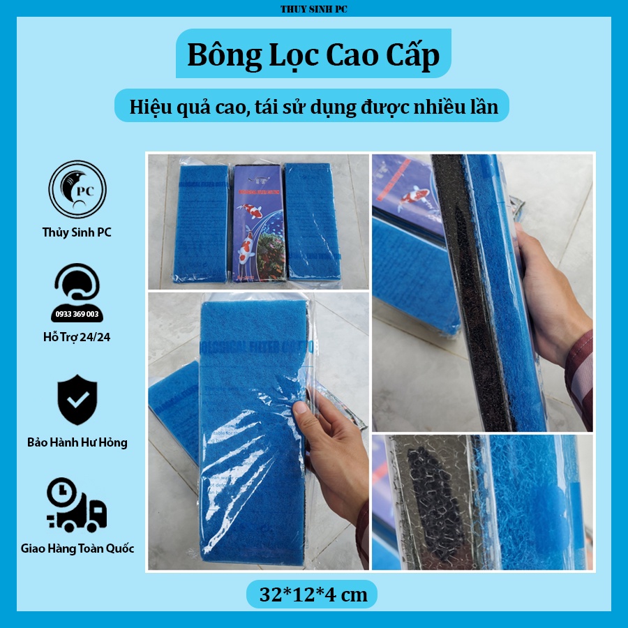 Bông lọc cao cấp cho hồ cá cảnh thủy sinh