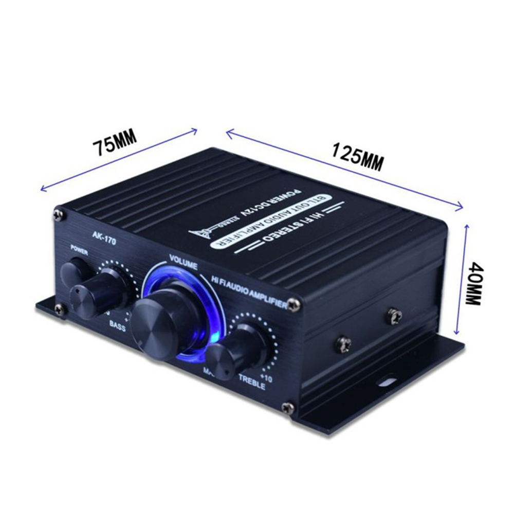 Bộ Khuếch Đại Âm Thanh Hifi Ak170 400w Dc12V 20hz-20khz