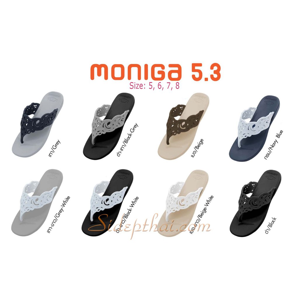 Dép Thái Lan nữ MONOBO - MONIGA 5.3 - be quai nâu