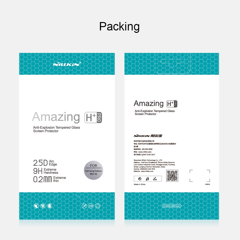 Kính cường lực bảo vệ màn hình Nillkin Amazing H+ PRO chống cháy nổ cho Samsung Galaxy M52 5G