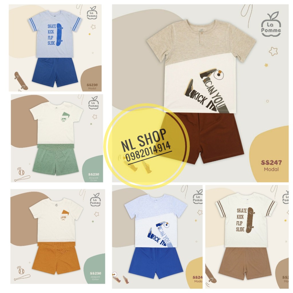 [LA POMME] BỘ CỘC BÉ TRAI (SS236, SS238, SS247)