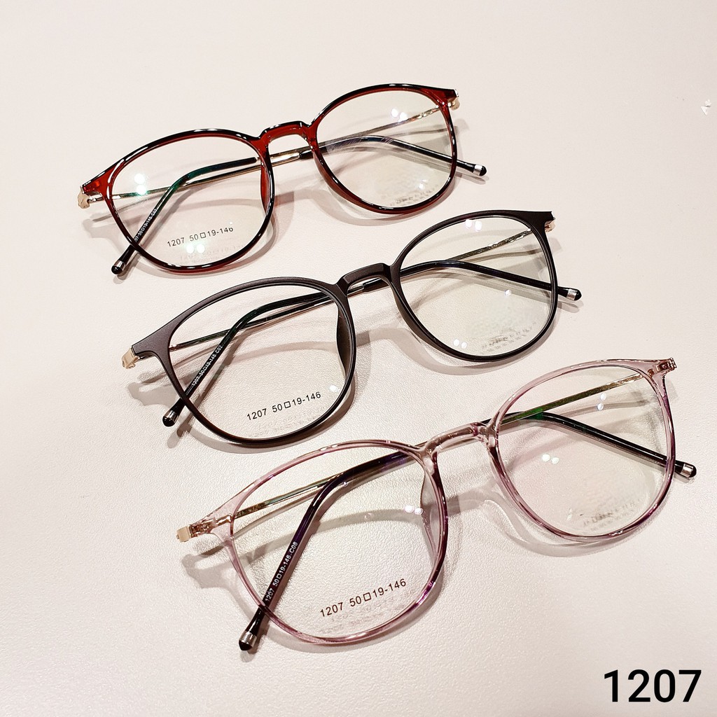 Gọng kính mắt tròn nữ Lilyeyewear càng kính kim loại thanh mảnh nhẹ nhàng 1207 | BigBuy360 - bigbuy360.vn