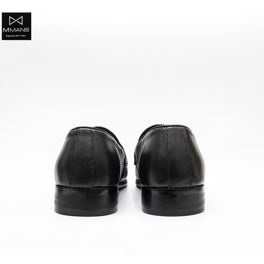 Giày lười nam penny loafer MMANS màu đen chất liệu da thật cao cấp