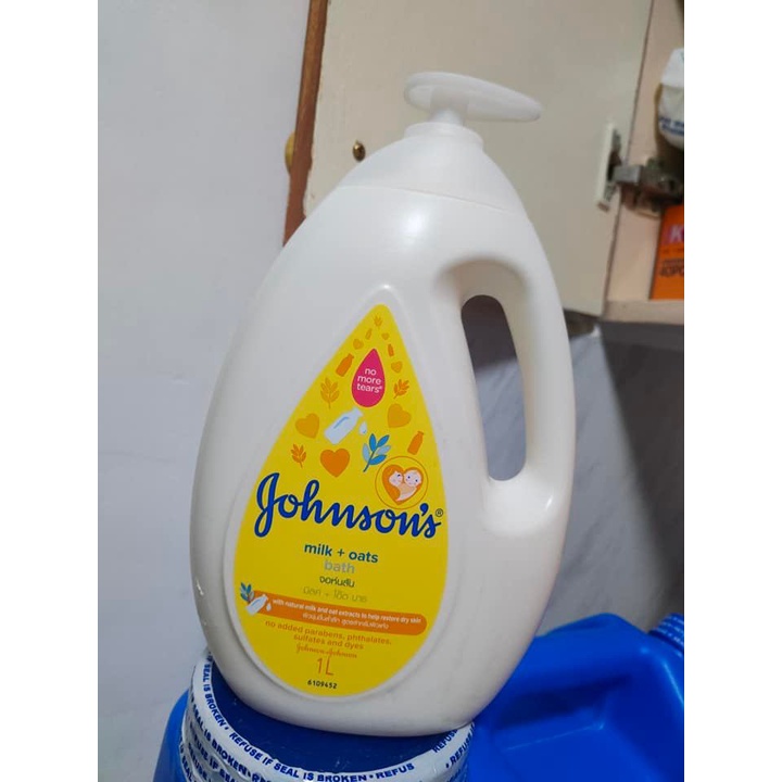 SỮA TẮM CHO BÉ CHIẾT XUẤT TỪ SỮA VÀ YẾN MẠCH JOHNSON MILK OATS BATH 1L CHÍNH HÃNG - 10987