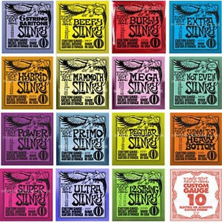 Ernie Ball 2220 / 2221 / 2222 / 2223 / 2224 / 2225 / 2004 / 2006 / 2008 / 2721 / 2723 Dây đàn Guitar Acoustic / Đàn Guitar điện