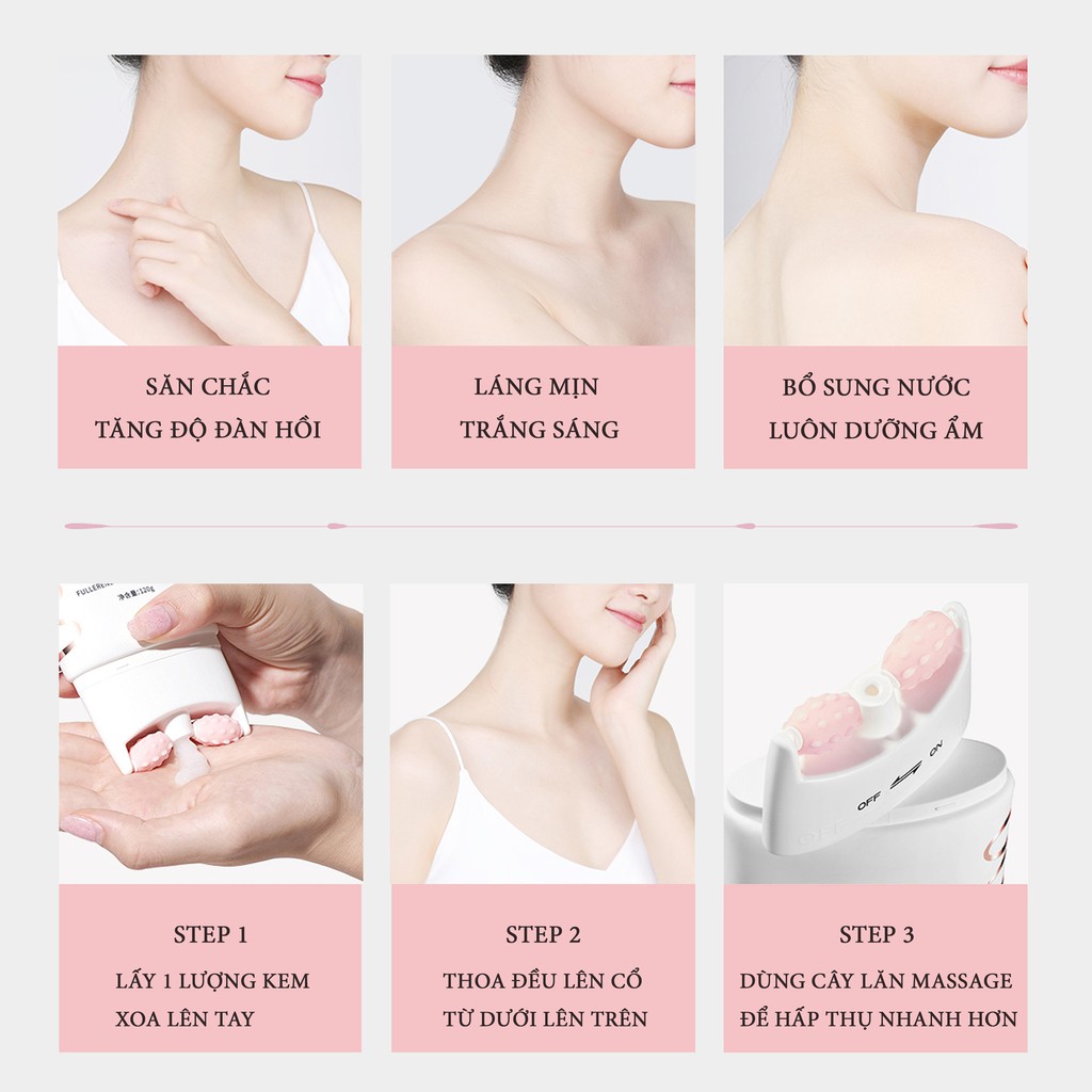 💝FREESHIP💝 Kem Dưỡng Da Cổ CIYAOO Giảm Nếp Nhăn Fullerene Neck Cream 120g QX0041 | BigBuy360 - bigbuy360.vn