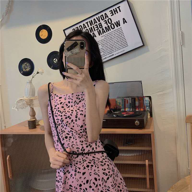 [ Mã FAGREEN1505 giảm 10% tối đa 30K đơn 99K] Đầm Hai Dây Họa Tiết Da Báo Thời Trang Hè 2020 Cho Nữ | BigBuy360 - bigbuy360.vn