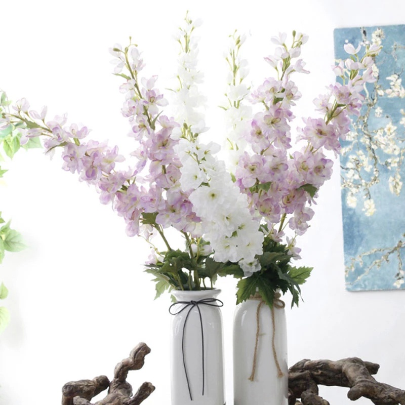1 Bó Hoa Phong Lan Giả 85Cm Trang Trí Tiệc Cưới, Giáng Sinh