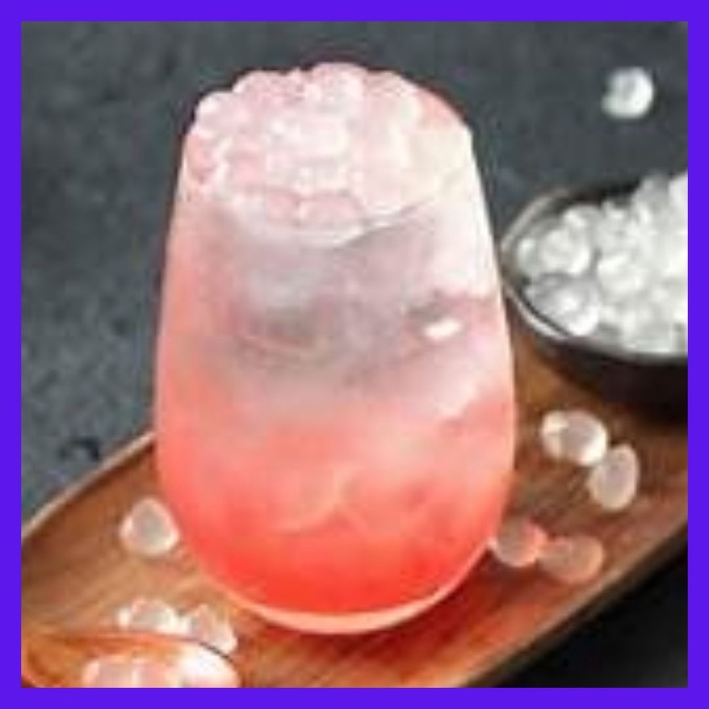 Trân châu 3q/3q sea jelly trăng/đen caramen BKB gói 1kg