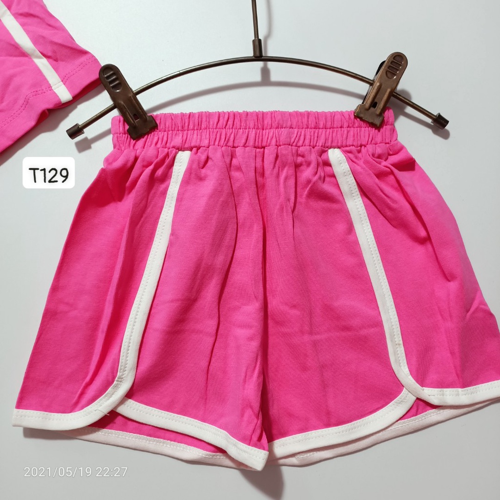 [8 28kg] Set bộ thể thao bé gái màu hồng - Hàng cao cấp T129