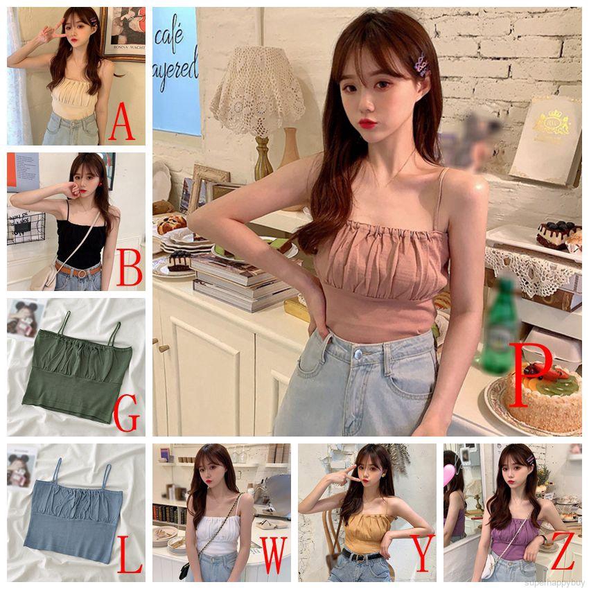 [Mã FASHIONT4WA2 giảm 10K đơn 50K] Áo 2 dây vải dệt kim gợi cảm thời trang cho nữ | BigBuy360 - bigbuy360.vn