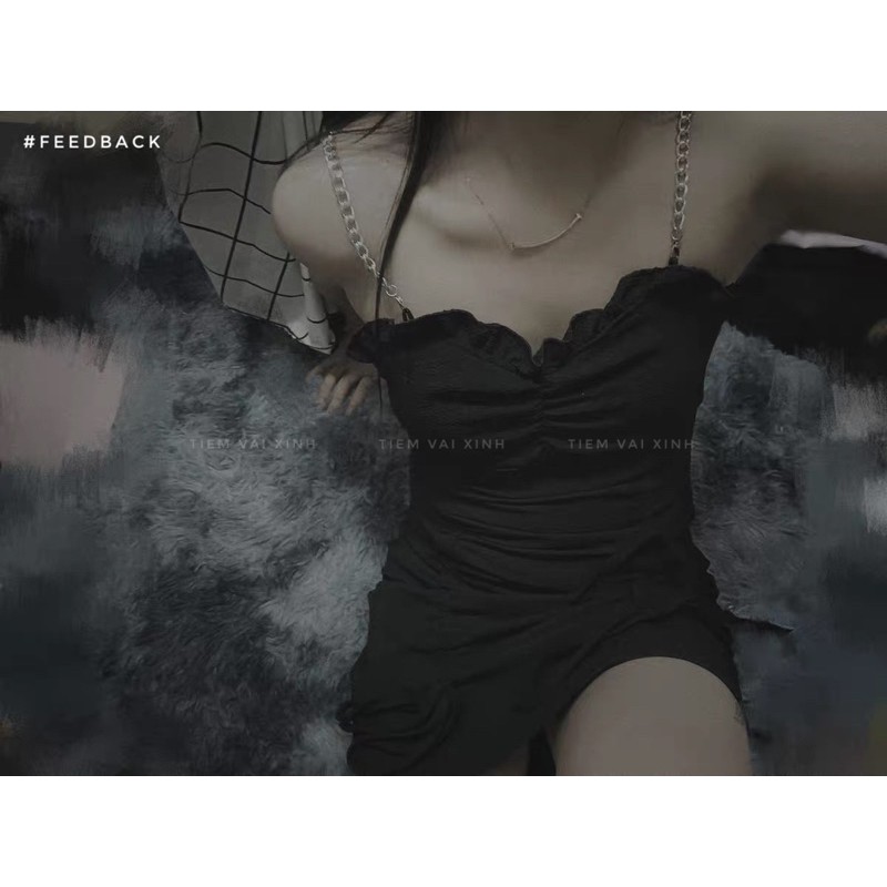 [Mã SKAMA06 giảm 8% tối đa 50K đơn 250K] Đầm body hai dây xích (váy body) hàng quảng châu | BigBuy360 - bigbuy360.vn