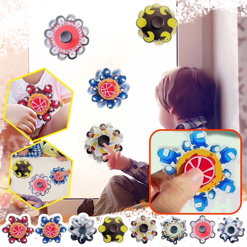 Con Quay Đồ Chơi Fidget Spinner Hoạt Hình 3d Giúp Giảm Stress