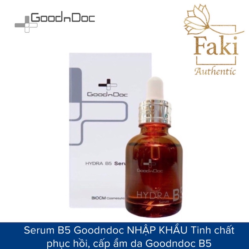 Serum B5 Goodndoc NHẬP KHẨU Tinh chất phục hồi, cấp ẩm da Goodndoc B5 Hydra B5 30 ML