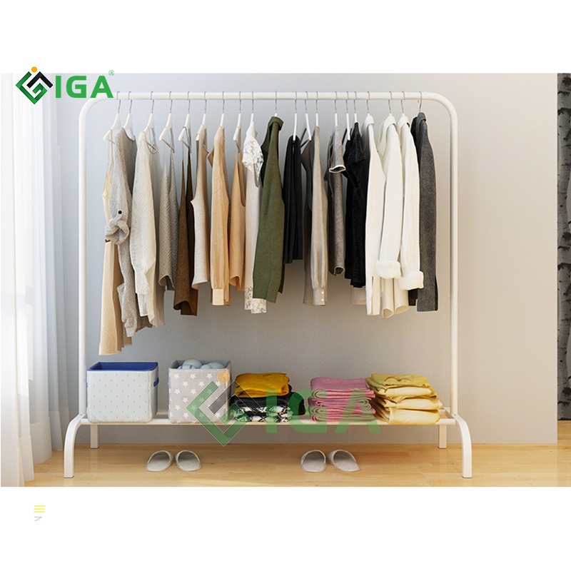Kệ giá treo quần áo có kệ để giày chống ghỉ đa năng hiện đại phòng khách phòng ngủ- GM60