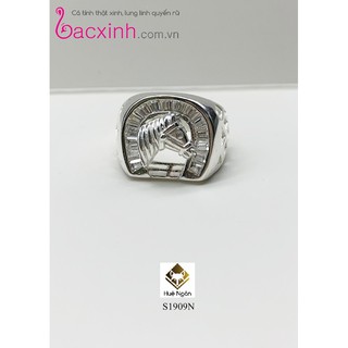 Nhẫn bạc nam Ý 925 Bạc xinh Huệ Ngân - S1909N