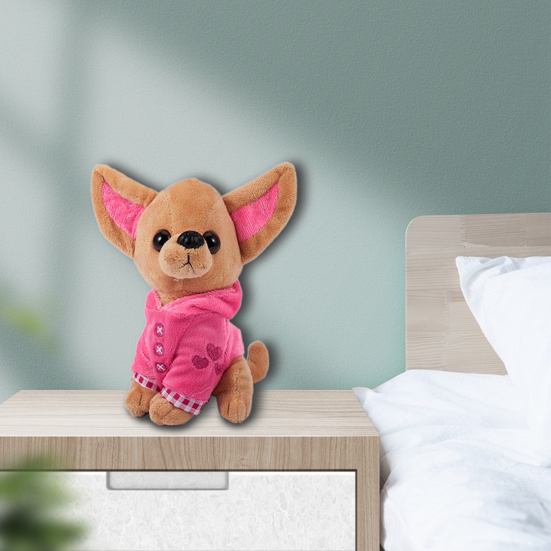 1 Chú Chó Chihuahua Nhồi Bông Dễ Thương 17cm