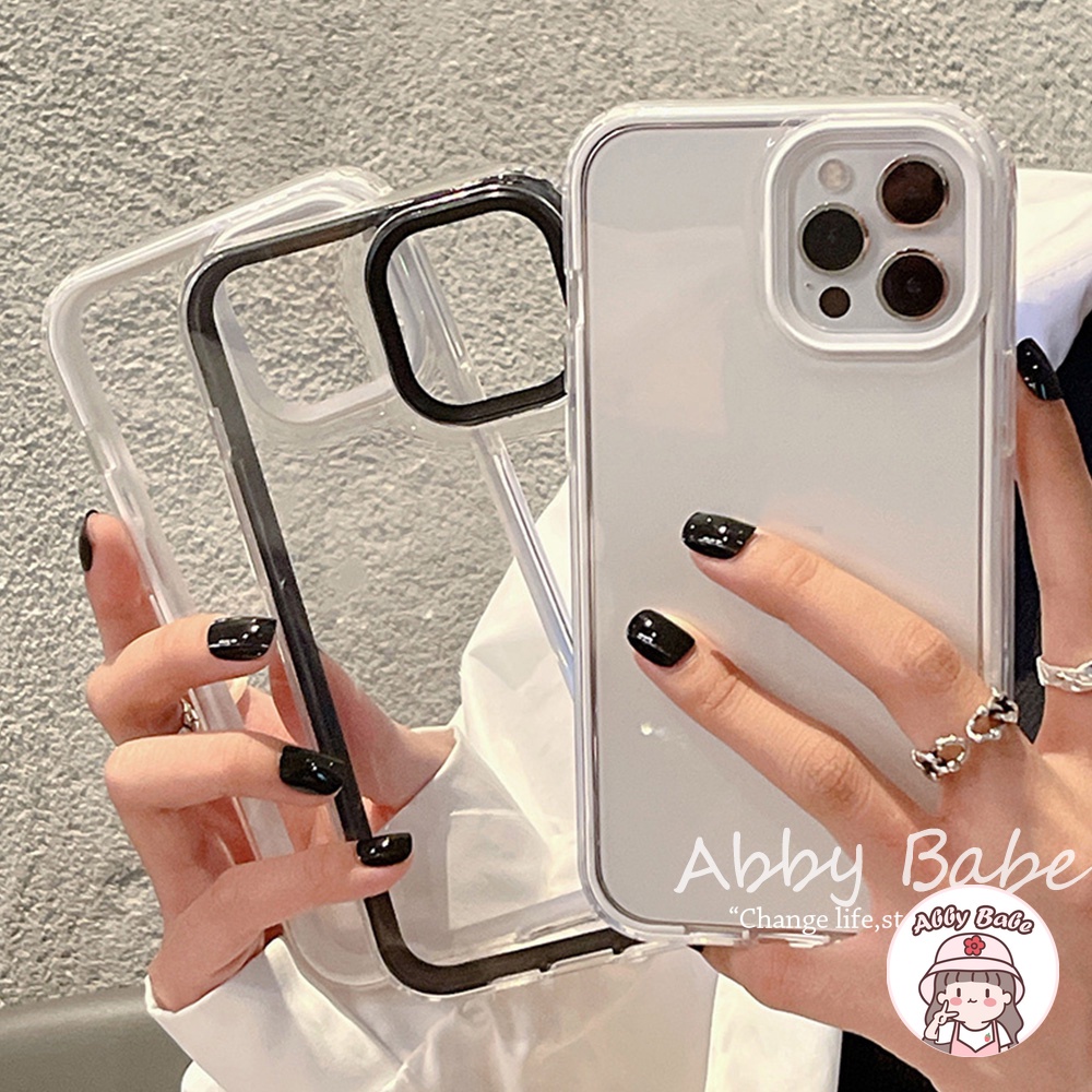 Ốp Điện Thoại TPU Mềm Mỏng Chống Sốc Màu Kẹo 3 Trong 1 Cho IP 13 12 11 Pro Max XR 8 7 Plus