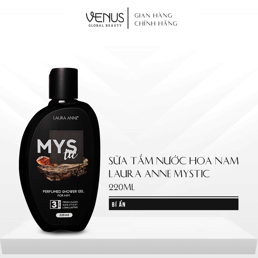 Sữa tắm nước hoa nam Laura Anne Mystic 220ml chính hãng