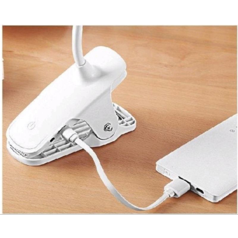 Đèn học led chân kẹp có tích điện với 3 chế độ sáng giúp chống cận chống mỏi mắt có thể dùng kẹp nhiều vị trí khác nhau