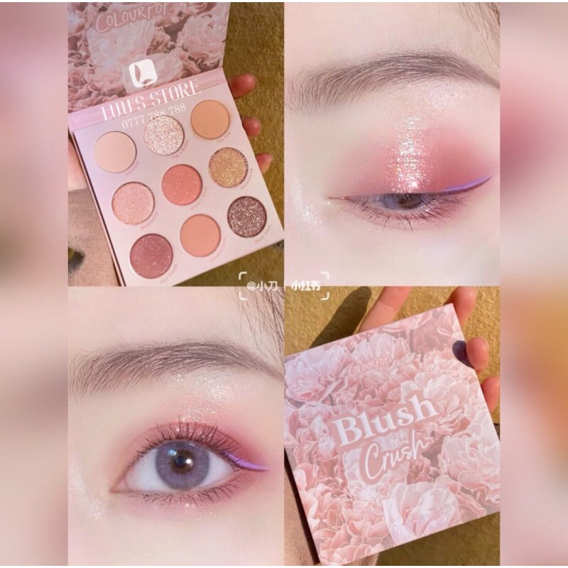 Set Màu Mắt Colourpop Blushing Nude (Nude Mood + Blush Crush)