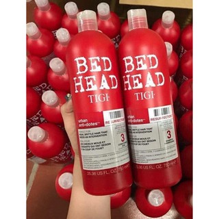 Bộ Dầu gội + xả Tigi Bed Head phục hồi 3 cấp độ 750ml