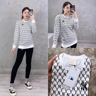 | Ảnh Thật | Áo NY Dài Tay Trắng Mono Overfit