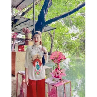 Đồ Lam Đi Chùa Nguyên Set Lụa Cao Cấp L12