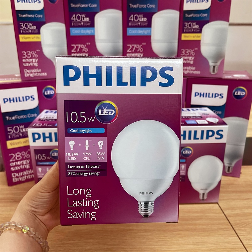 Bóng đèn Philips LED Globe 10.5W 6500K E27 G120 - Ánh sáng trắng