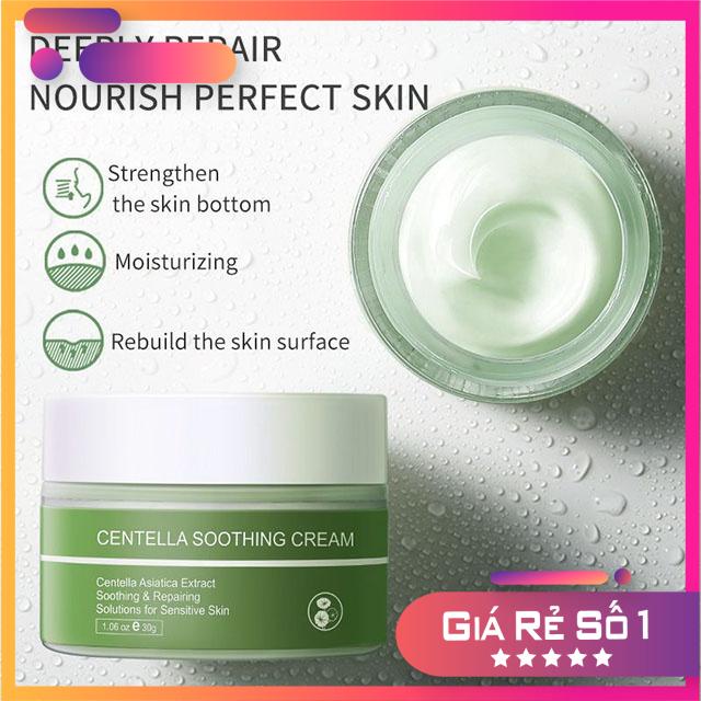 Kem Dưỡng Da Chiết Xuất Rau Má Dưỡng Ẩm Không Gây Dị Ứng Skin Ever - 30g
