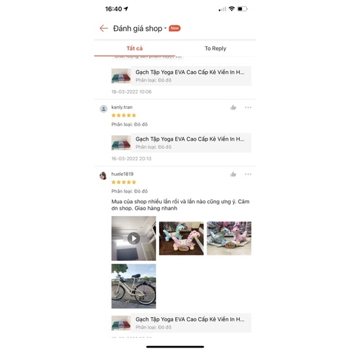 Gạch Tập Yoga Eva Cao Cấp Kẻ Viền In Hoa Văn Nặng 300gram và 200gram Giá Trên 1Sp