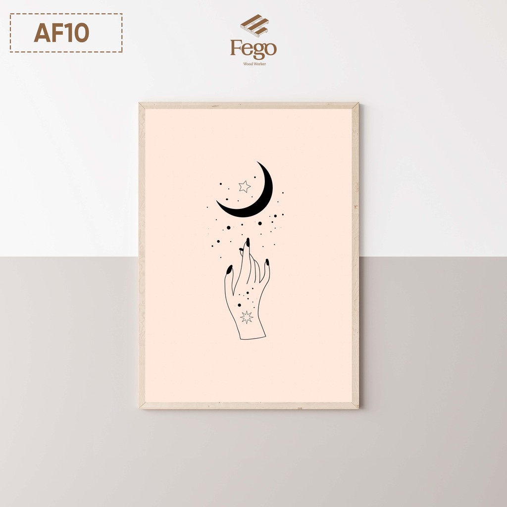 Tranh in decor treo tường FEGO size A4, A3, A5 phong cách hiện đại, đơn giản