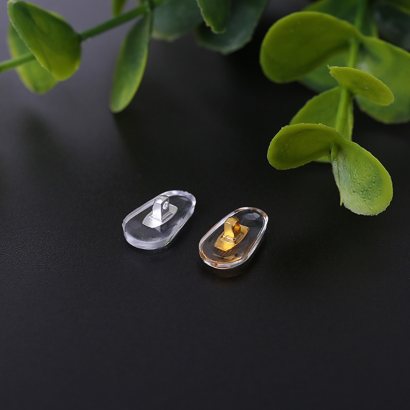 Xy Set 10 Cặp Đệm Mũi pvc Chống Trượt Màu Vàng / Bạc