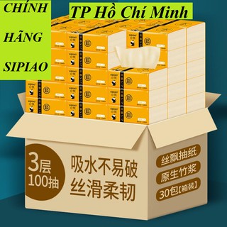 (Chính hãng-Freeship)Thùng khăn giấy gấu trúc SIPIAO-30 bịch