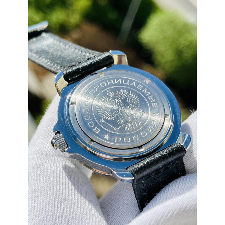 Đồng hồ Nga Vostok Komandirskie 811296. Đồng hồ nam Vostok máy cơ lên giây, size mặt 39, size dây 18, chống nước 3 atm